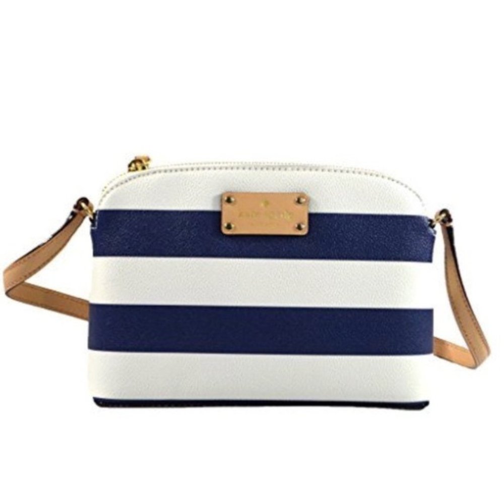 Kate Spade Wellesley Striped Hanna Dome Crossbody